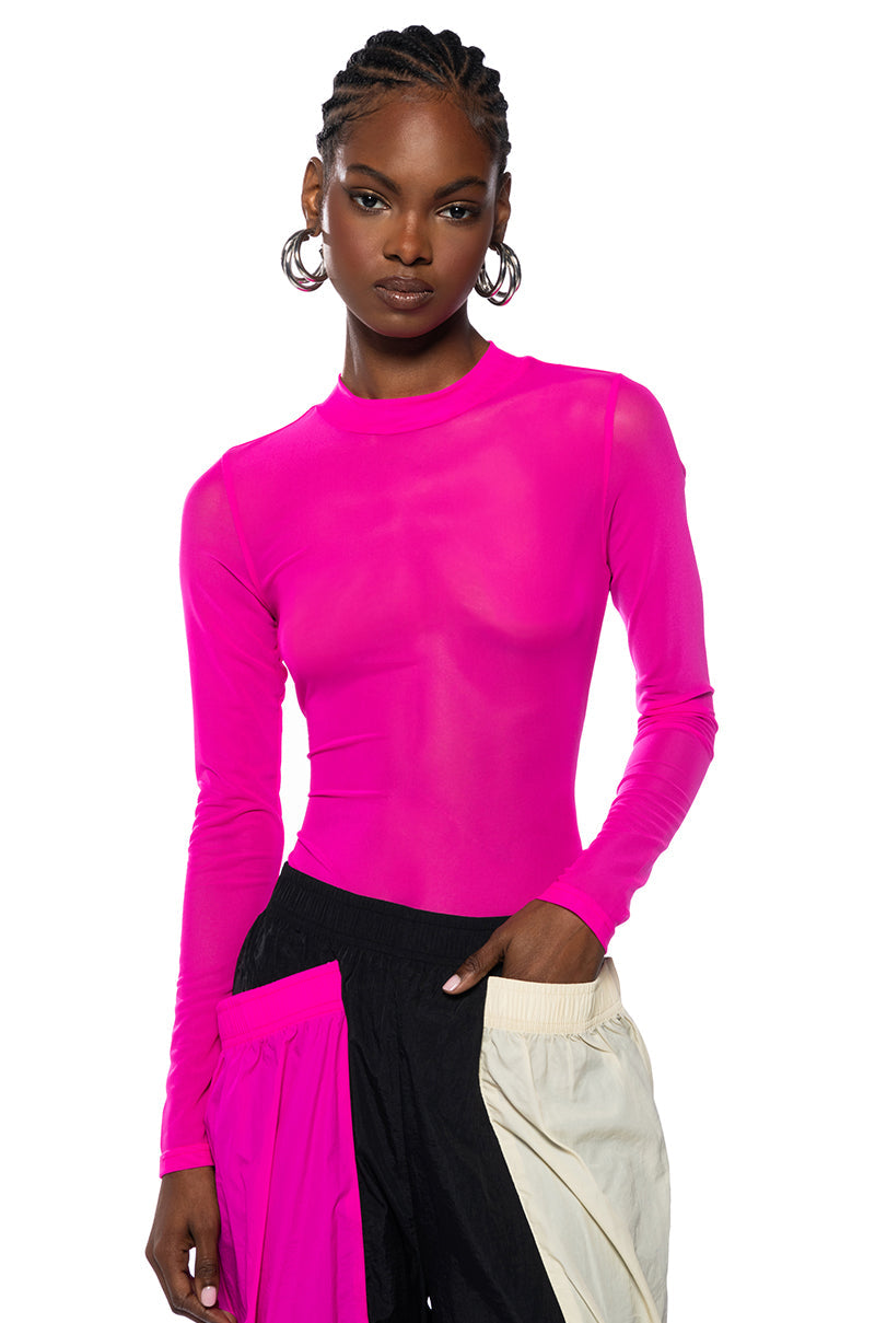 PAXTON SEXY MESH CASUAL BODYSUIT