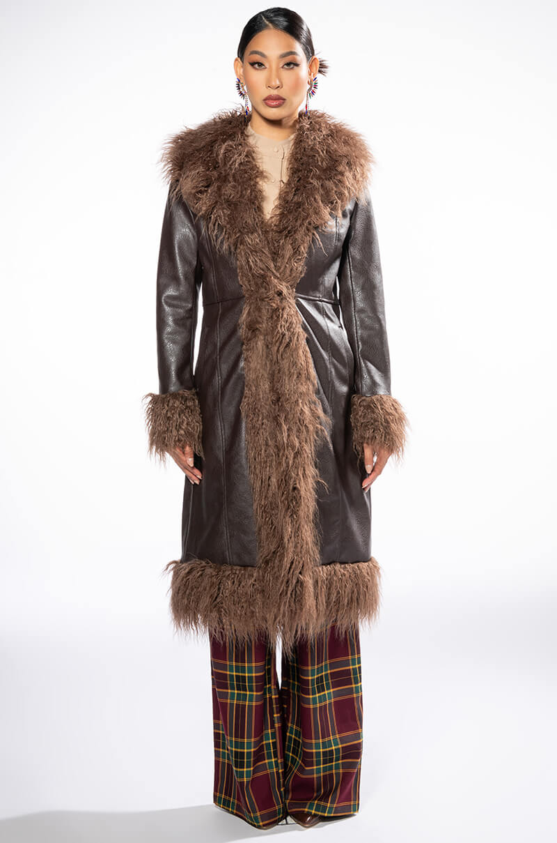 PENNY LANE SHAGGY TRENCH COAT