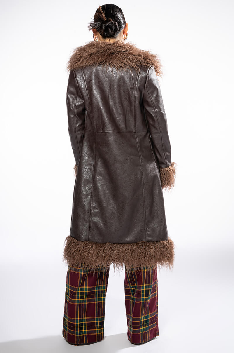 PENNY LANE SHAGGY TRENCH COAT