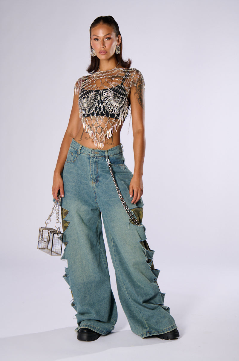 PINS & NEEDLES SLEEVELESS FASHION TOP