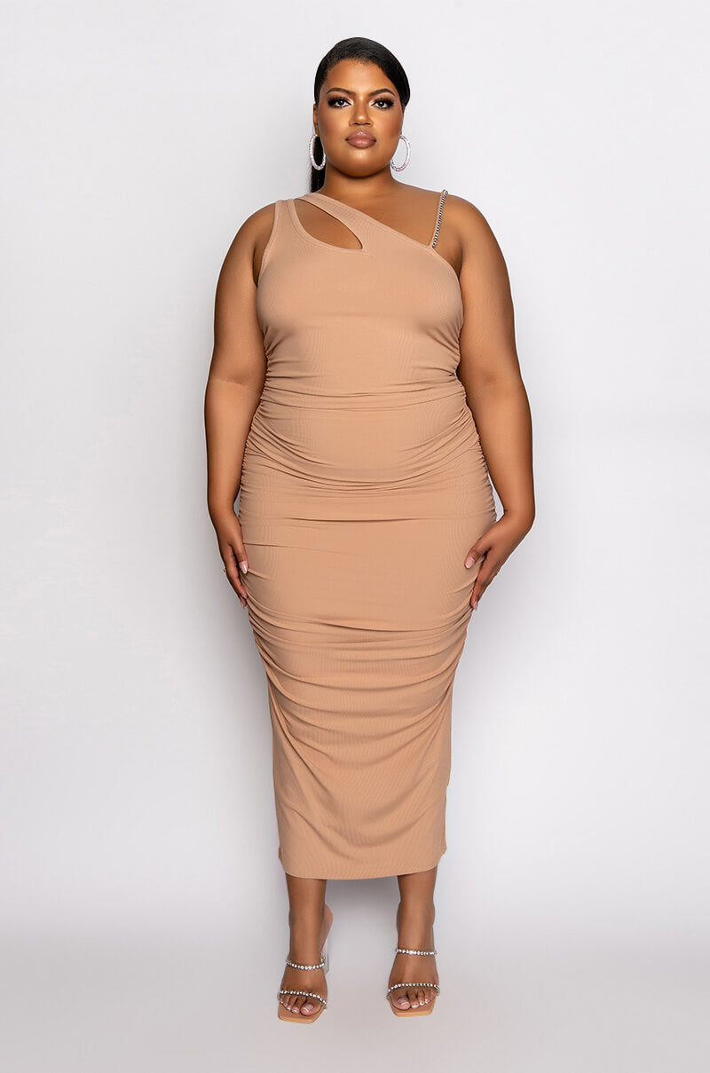 PLUS WHAT I WANT MAXI BANDAGE DRESS