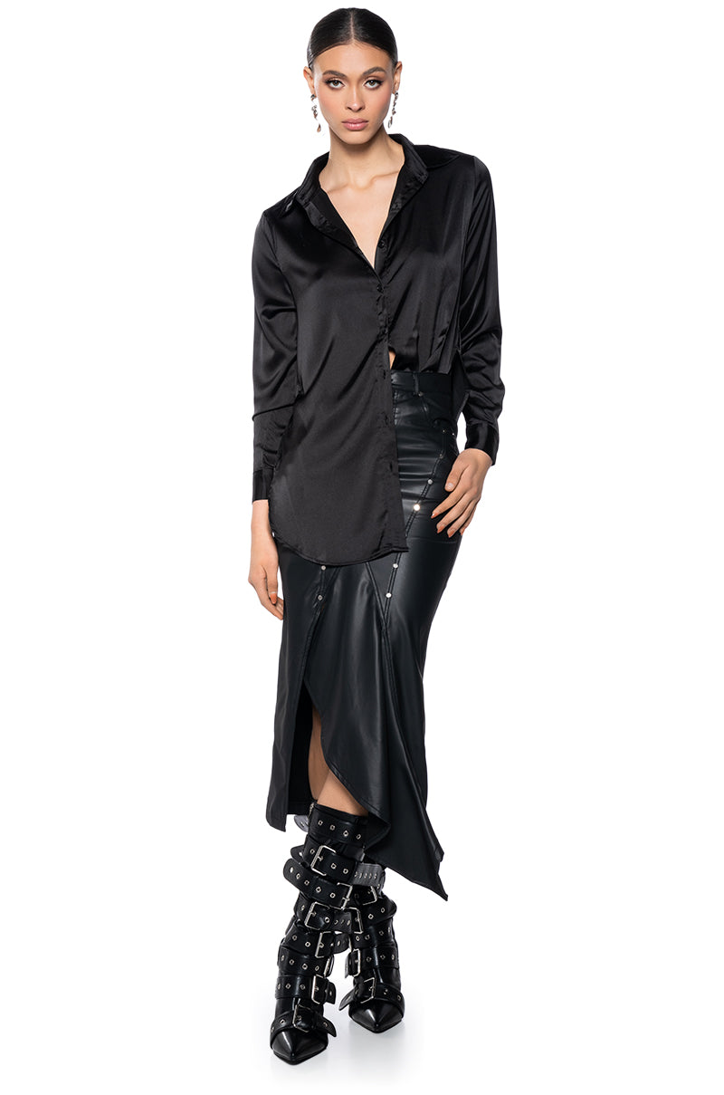READY FOR ANY OCCASION SATIN SHIRT