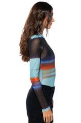 RESIST THE URGE MESH MOCKNECK BODYSUIT