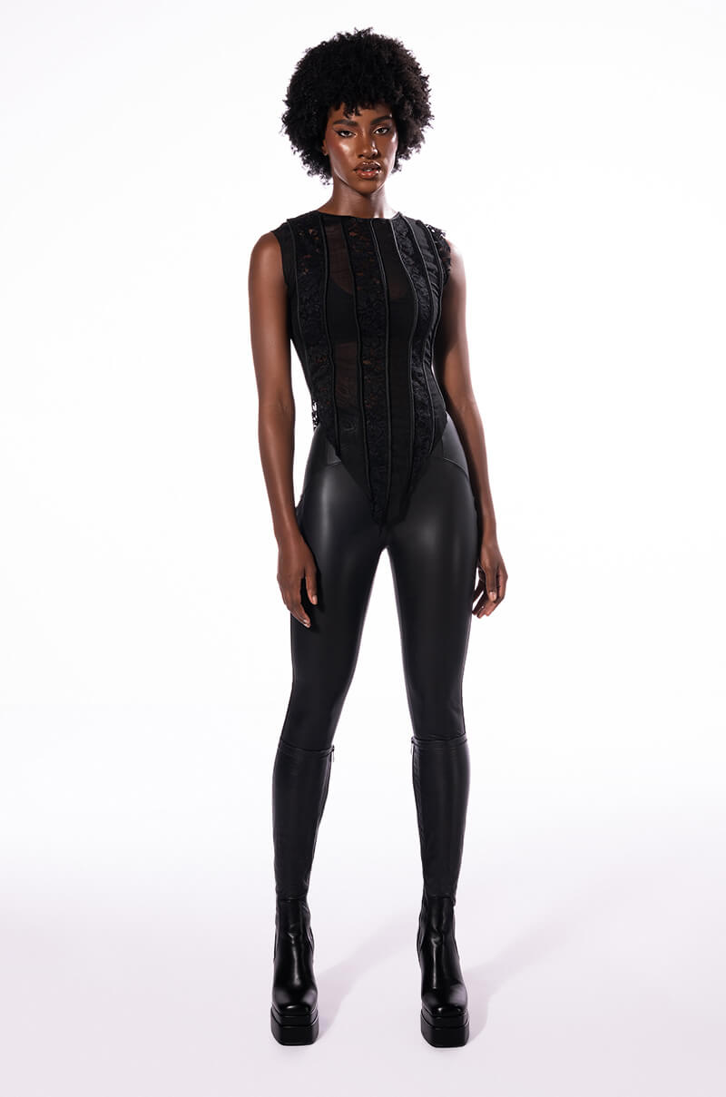 RIO HIGH RISE LEGGING WITH 4 WAY STRETCH IN BLACK