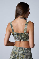 RITCHEY PRINTED CROP TOP