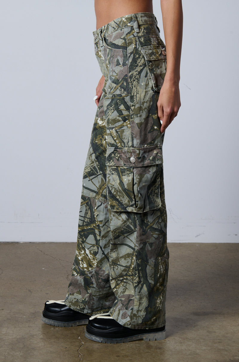 RITCHEY PRINTED WIDE LEG JEANS