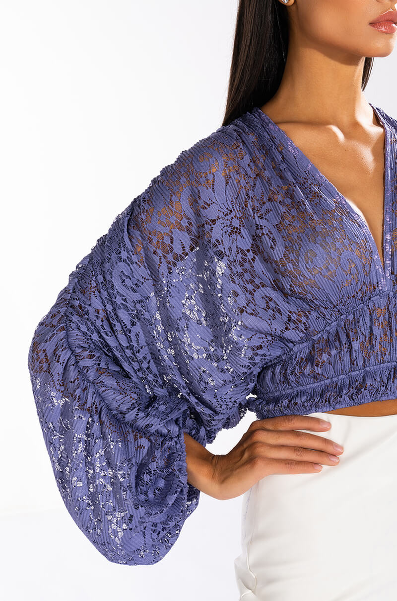 CONNIE LACE LONG SLEEVE TOP