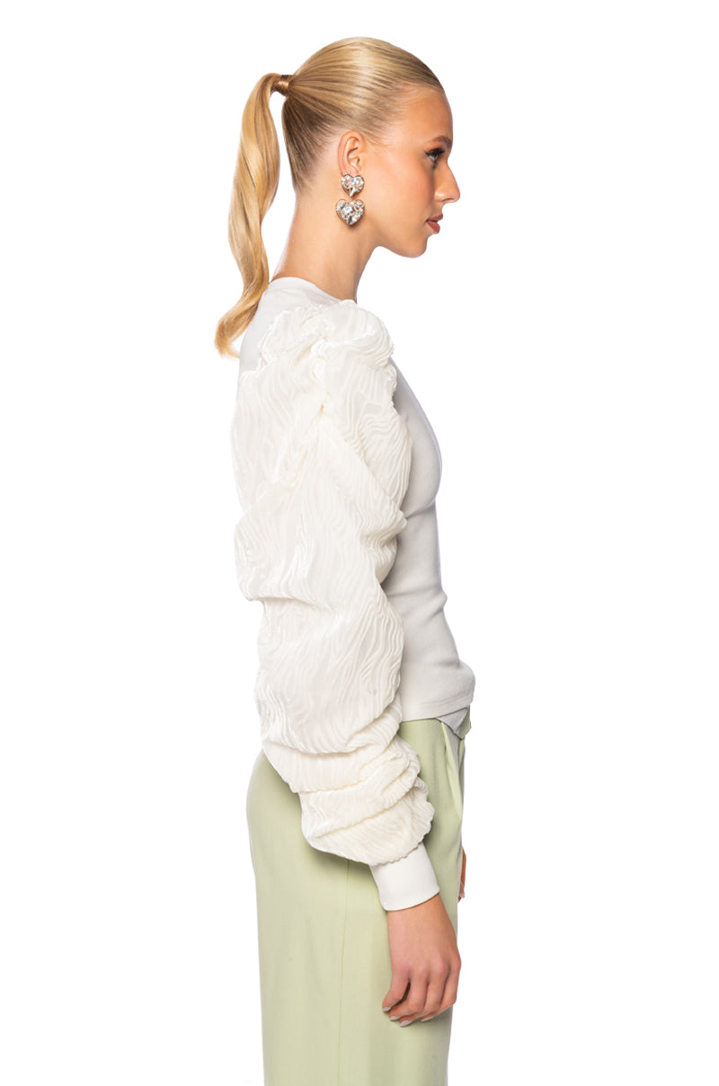 ROWAN PUFF SLEEVE TOP